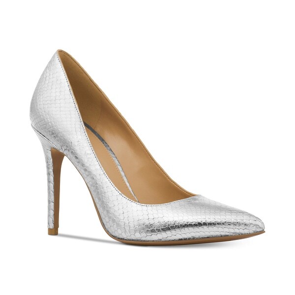 michael kors claire pump silver