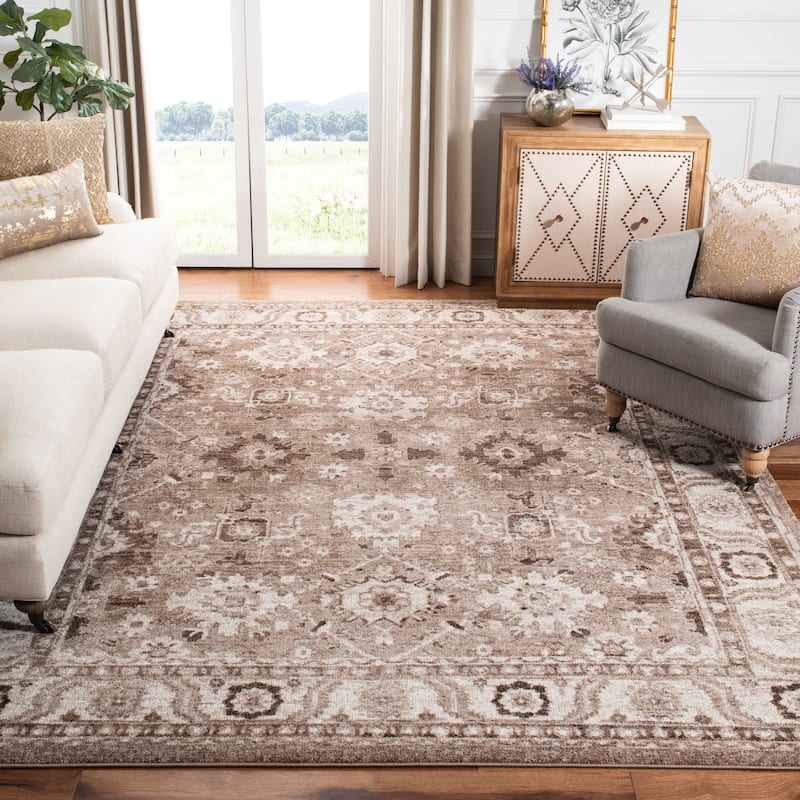 SAFAVIEH Vintage Hamadan Bridget Traditional Oriental Rug - 9' x 12' - Taupe