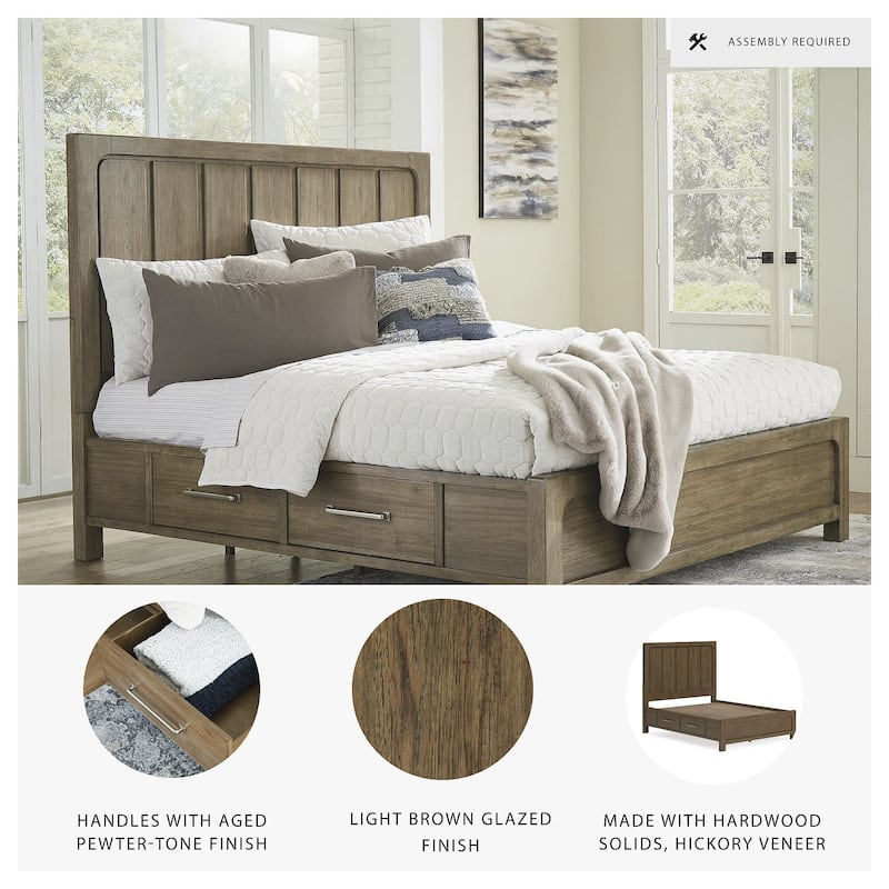 Signature Design by Ashley Cabalynn Brown Panel Bed with Storage