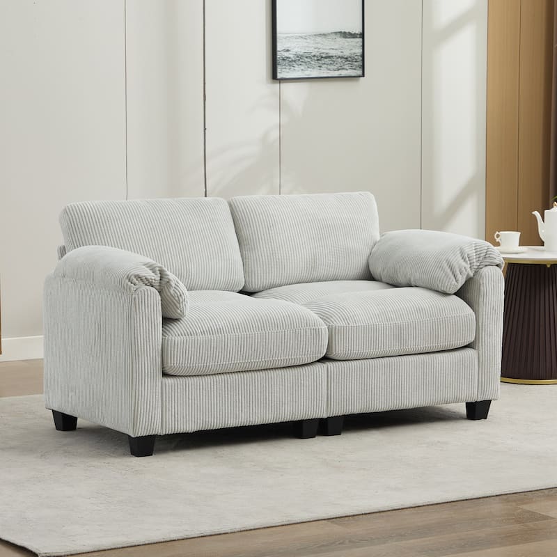 Corduroy Loveseats, Soft, Comfortable & Pet-Friendly