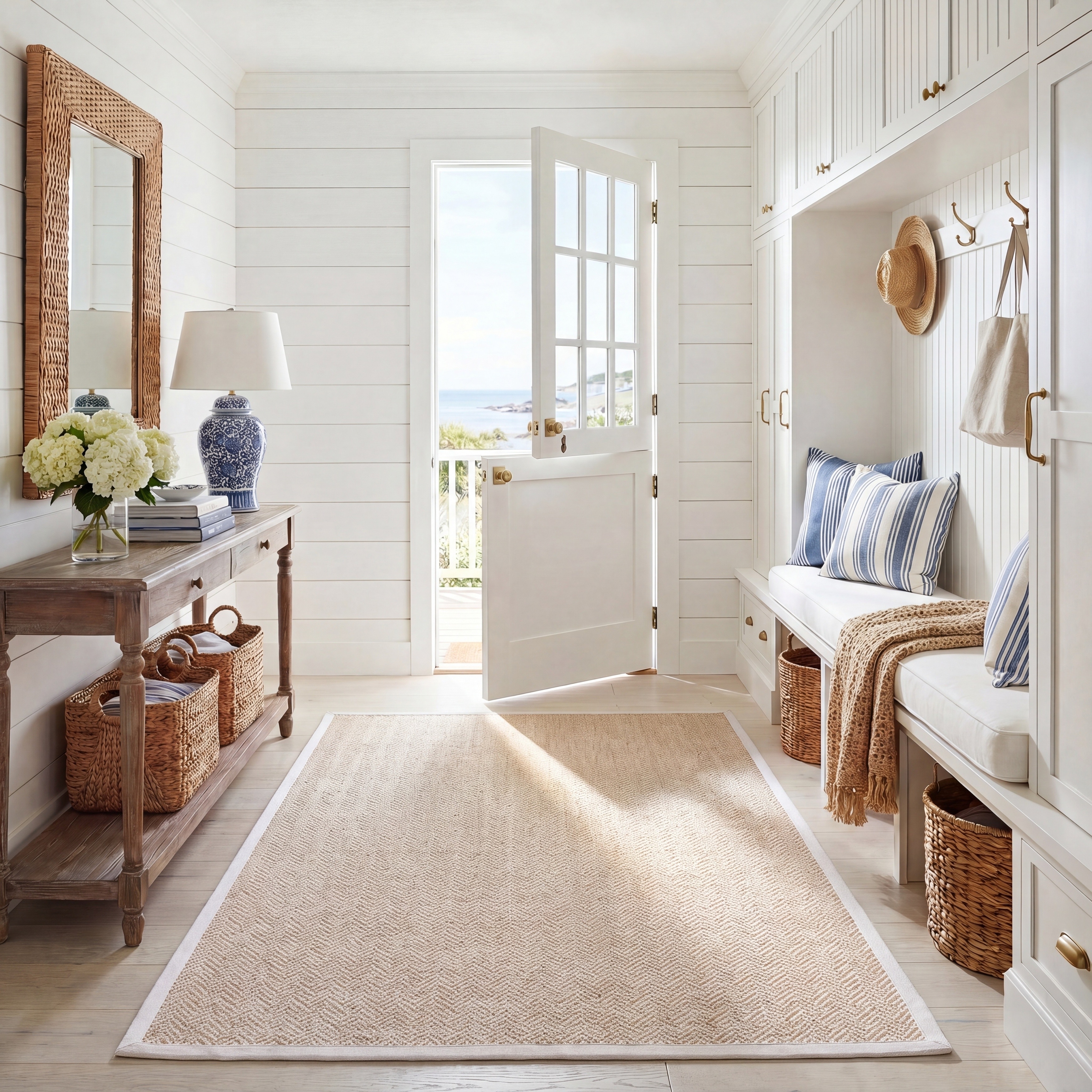 SAFAVIEH Natural Fiber Kalpna Farmhouse Rug