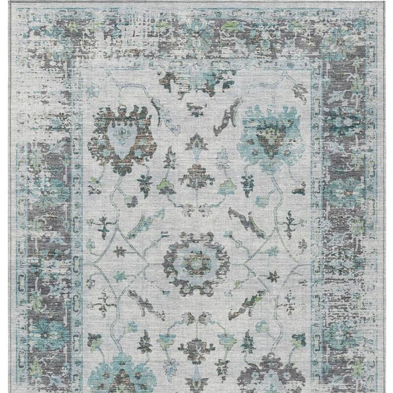 HomeRoots Floral Traditional Rectangle Outdoor Rug