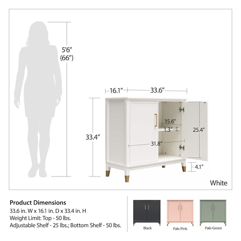 CosmoLiving by Cosmopolitan Westerleigh 2-Door Accent Cabinet
