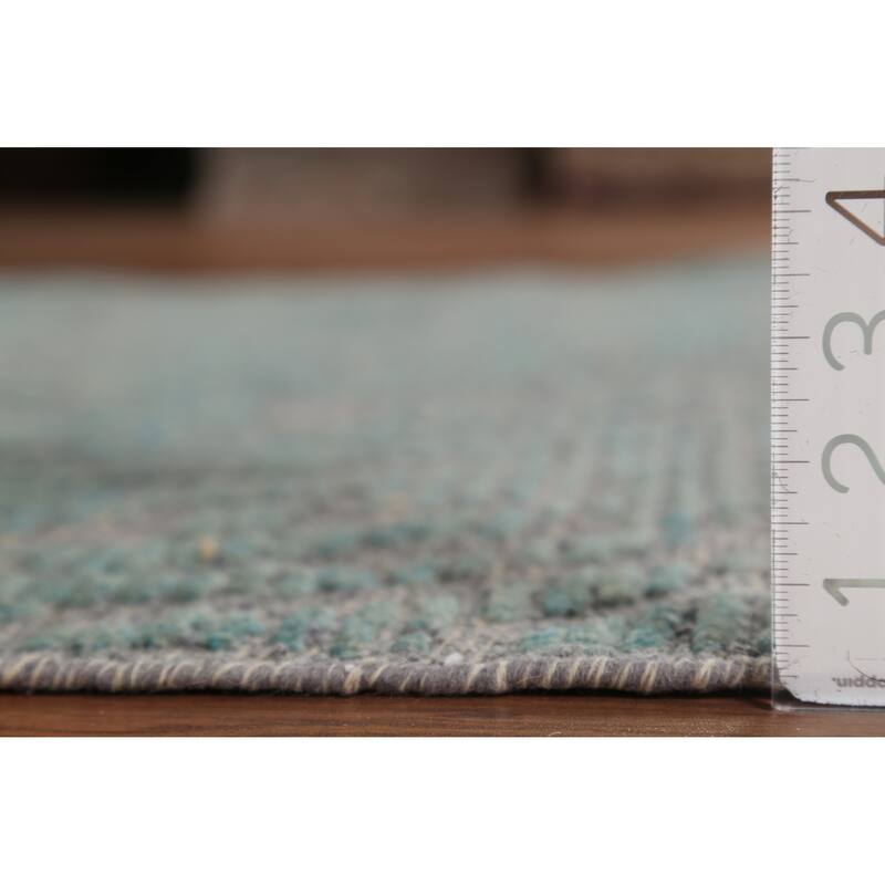 All-Over Abstract Moroccan Oriental Area Rug Hand-Knotted Wool Carpet - 4'10"x 7'10"