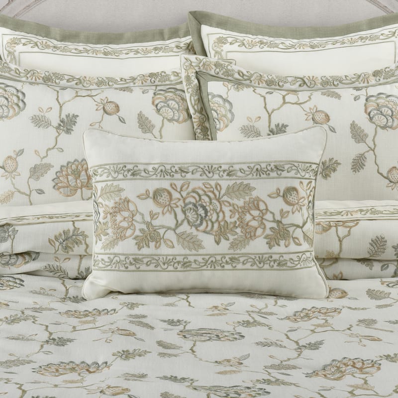 Fairview Boudoir Decorative Throw Pillow - Polyester - Sage - Accent