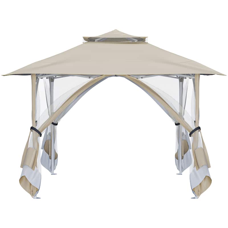 Outdoor Pop-Up Gazebo Tent With Soft Top