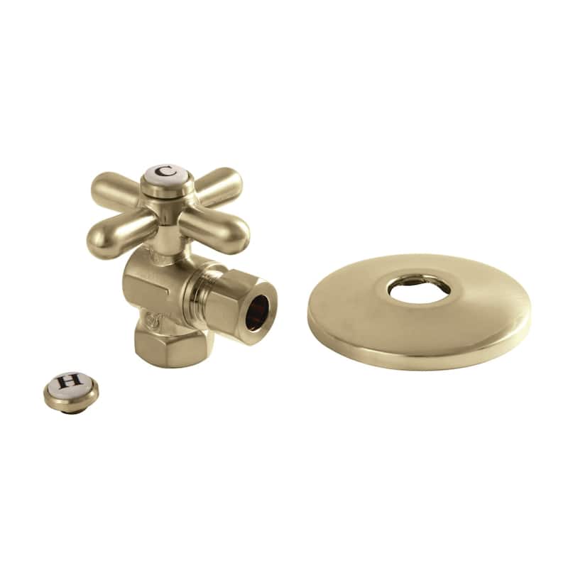 Kingston Brass Vintage 1-5/8" Brass Angle Stop Valve - Brushed Brass