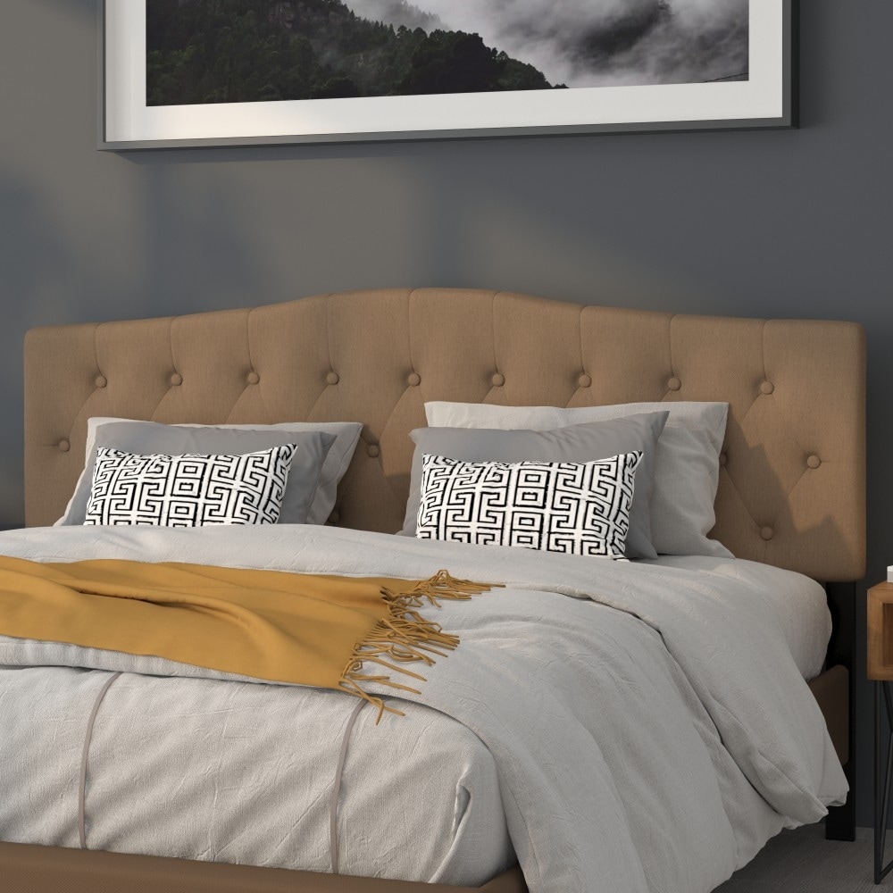 Padded headboard king discount