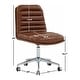 preview thumbnail 10 of 22, SAFAVIEH Couture Decolin Swivel Desk Chair - 21 IN W x 26 IN D x 34 IN H