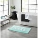 preview thumbnail 27 of 59, Jean Pierre Novelty Cotton Bath Rug - 21"x34" - "His" & "Hers" Hers - Aqua