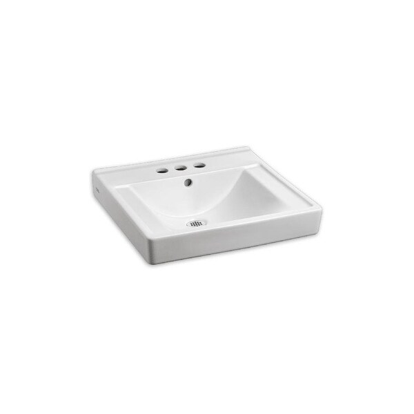 American Standard 9024.004EC Decorum 20" Wall Mounted Bathroom Sink with EverClean Surface and Rear Overflow - White