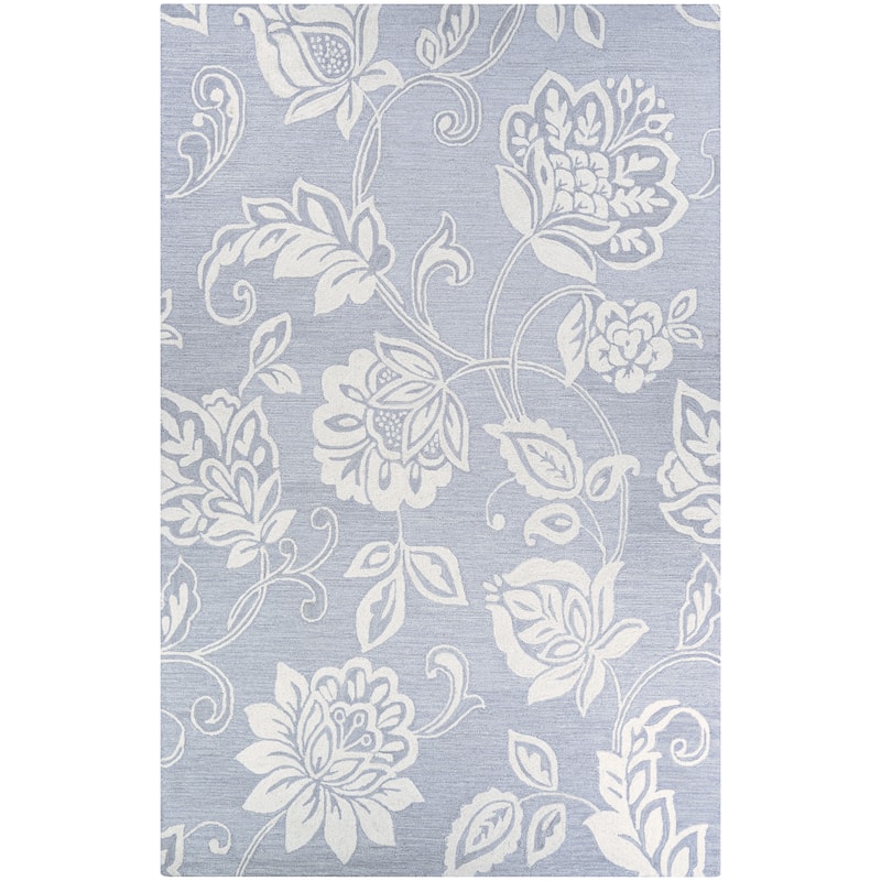 Hand-Crafted Bondi Arboretum Area Rug - 2'3" x 7'6" runner - Grey/Ivory