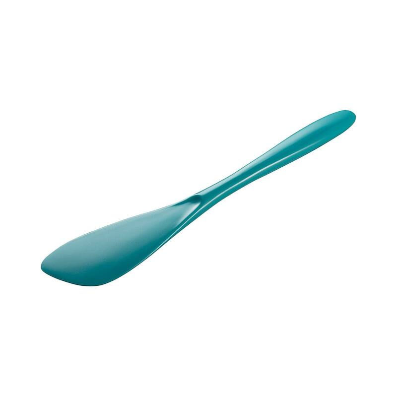 Hutzler 7.75 Inch Melamine Mini Spreader, Great for Spreading Condiments, Frosting Cakes or Cupcakes - Turquoise