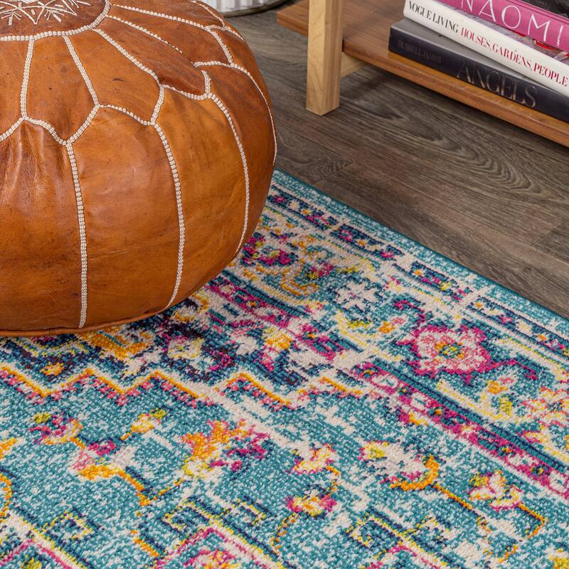 JONATHAN Y Audrey Geometric Medallion Area Rug