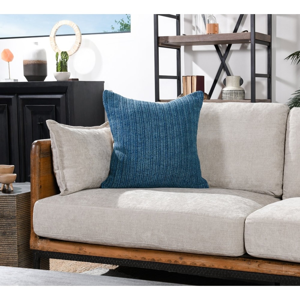 Kosas Home Marcie Knitted 22-inch Throw Pillow