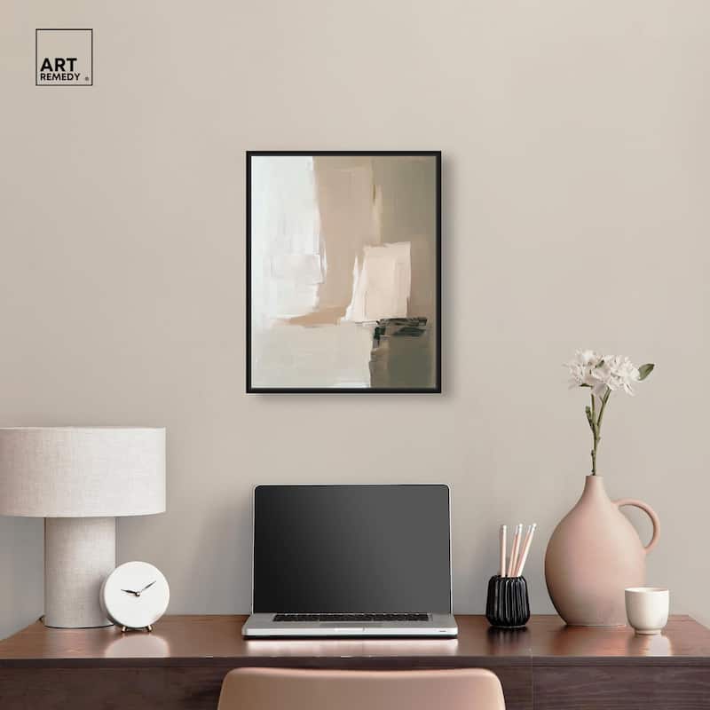 Pale Textured Silence II Canvas by Art Remedy