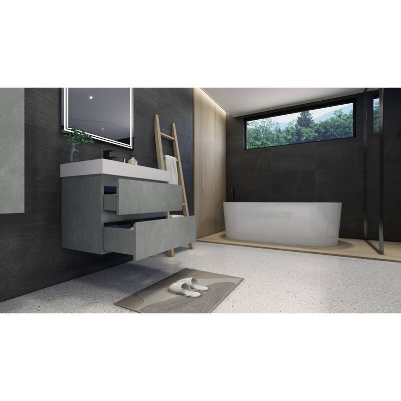 Baillie 30'' Wall-Mounted Vanity with Reinforced Acrylic Sink