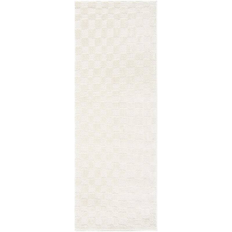 Livabliss Freud Modern & Contemporary Area Rug - Cream - 2' 7" x 7' 3"