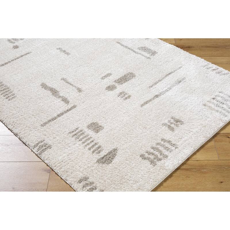 Livabliss Fossay Shag Modern & Contemporary Stripe Washable Area Rug