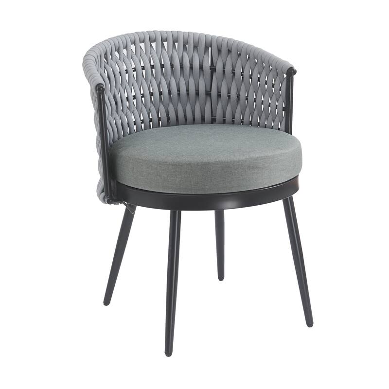 Christopher Knight Home - Tina Outdoor Dining Chair with Weather Resistant Rope and Cushions