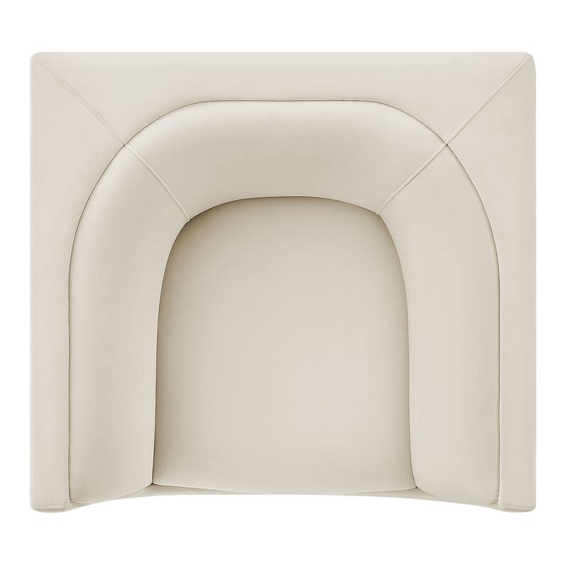 Hilda Curved Back Performance Velvet Armchair