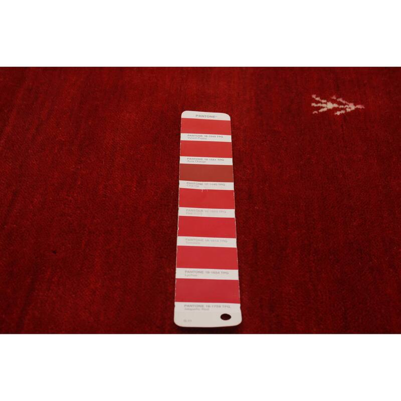 Kashkuli Gabbeh Red Rug 4'0" x 4'0" - 4'0 x 4'0