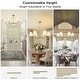 preview thumbnail 44 of 54, Starsky 6-Light Modern Classic Chandelier with White Linen Shades