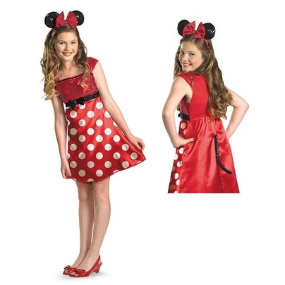 Red Minnie Mouse Tween Halloween Disney Costume