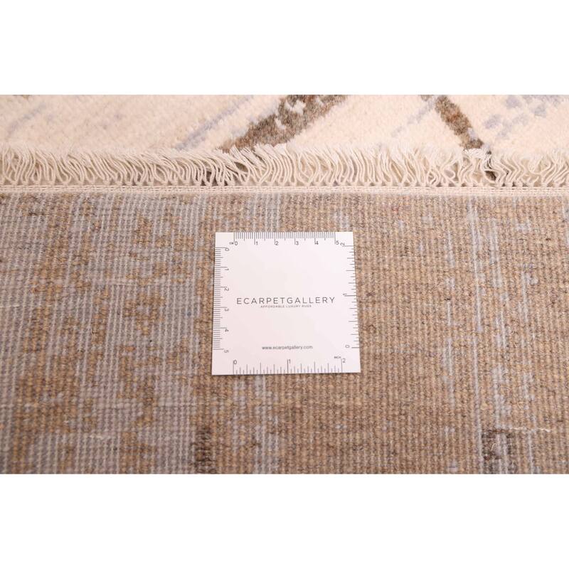 ECARPETGALLERY Hand-knotted Legacy Ivory Wool Rug - 7'11 x 10'2