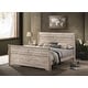 preview thumbnail 1 of 2, Roundhill Furniture Imerland Contemporary White Wash Finish Sleigh Bed King