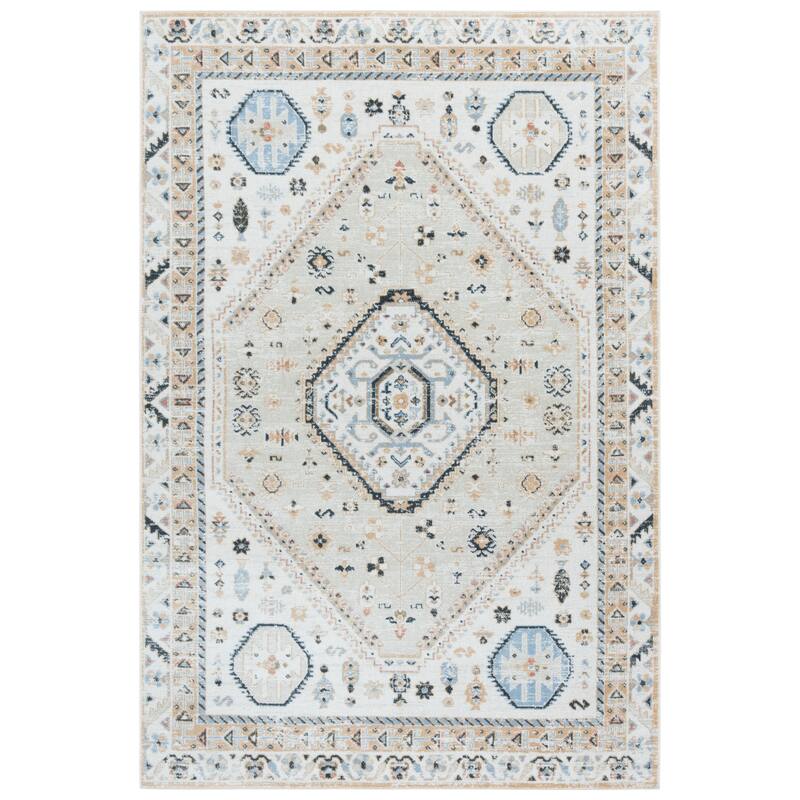 SAFAVIEH Bayside Machine Washable Surmeli Shabby Chic Rug