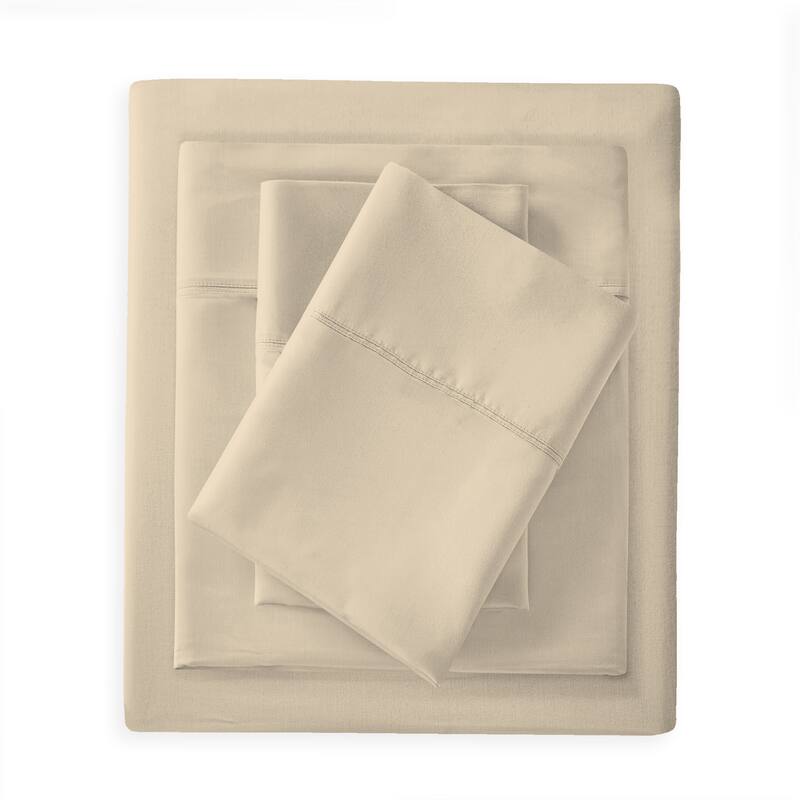 Purity Home 300-Thread Count Ultra-Soft & Silky Cotton Rayon Sheet Set
