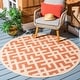 preview thumbnail 6 of 175, SAFAVIEH Courtyard Marita Indoor/ Outdoor Waterproof Patio Backyard Rug 5'3" x 5'3" Round - Terracotta/Bone