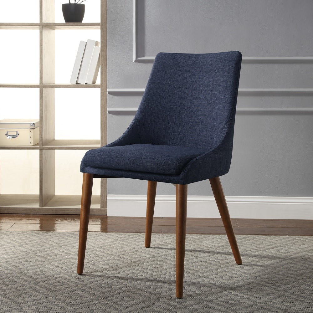 Palmer Mid-Century Modern Fabric Dining Chair in 2 Pack