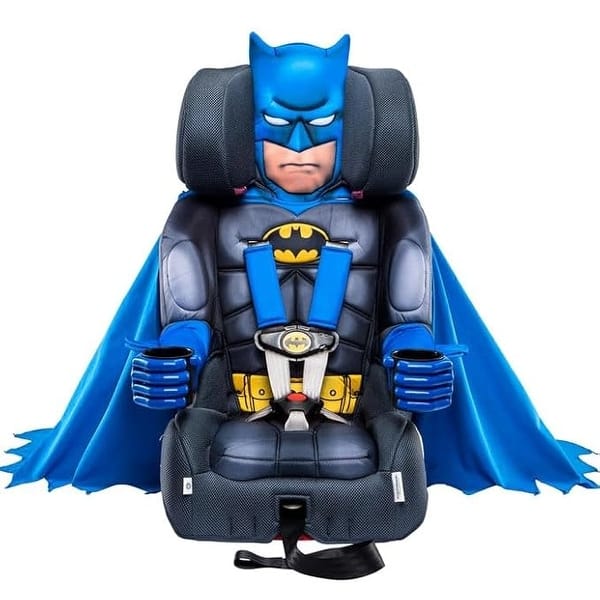 slide 2 of 10, DC Comics Batman (Blue) 2-in-1 Car Seat by KidsEmbrace BLUE/YELLOW