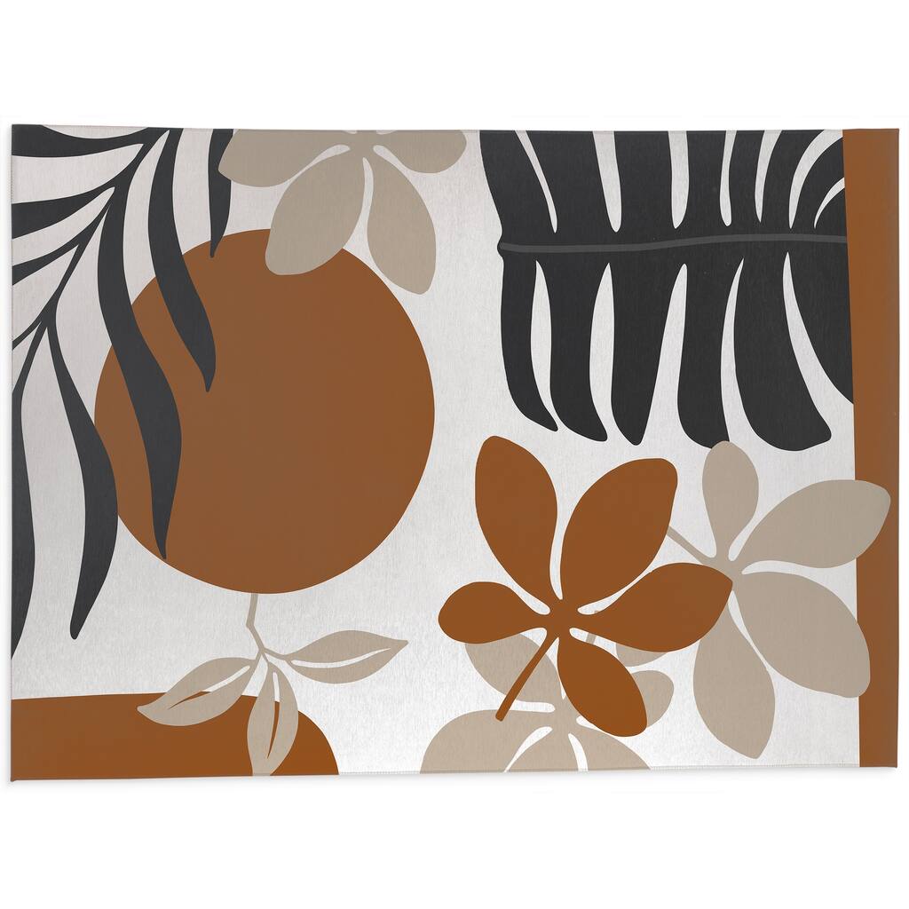 SHERE ORANGE Bath Rug By Kavka Designs