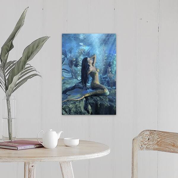 Shop Mermaid Canvas Wall Art Overstock 16472056