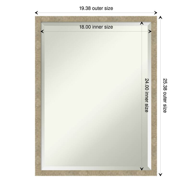 Beveled Wall Mirror - Jet Black Frame