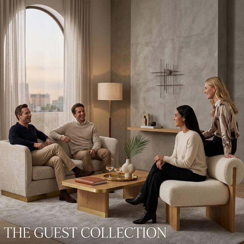 Aria Home Verve Mod Rollback Accent Chair Modern Fabric Upholstered Seat