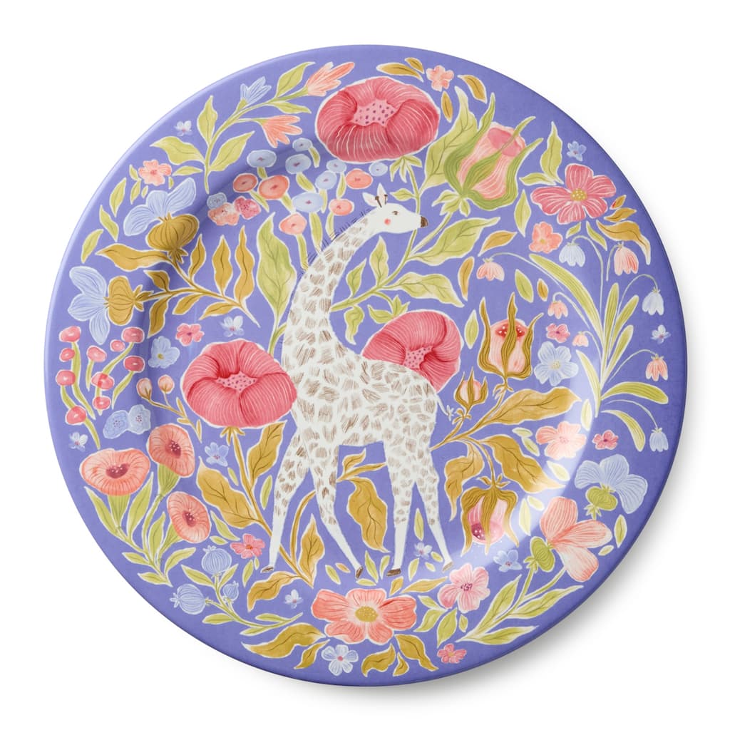 Certified International Menagerie 13" Round Platter - 13.00"L x 13.00"W x 1.00"H