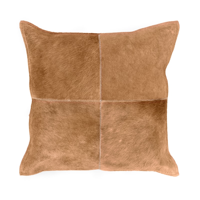 Villa by Classic Home Canada 20" Natural Hide Throw Pillow