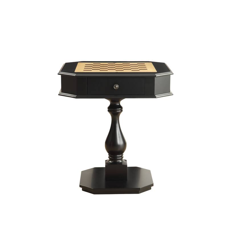 Bishop Cherry Finish Reversible Chess Checker Game Table w/Game Tray (Chess Fingures Not Included)