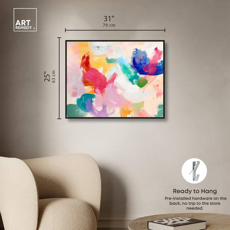 Pastel Riot I Colorful Canvas by Art Remedy