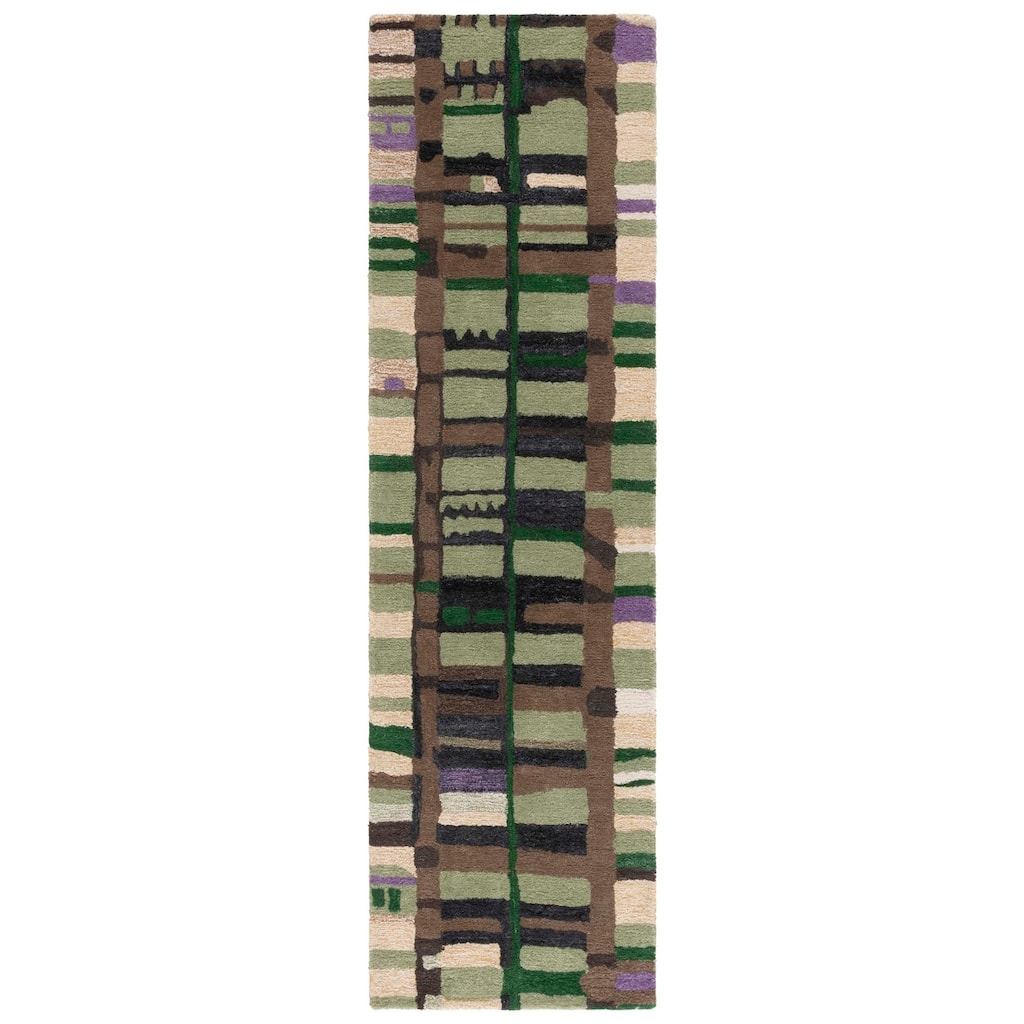 SAFAVIEH Handmade Rodeo Natusuko Drive Modern Contemporary Wool Rug