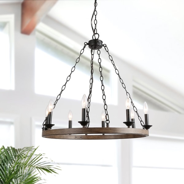 The gray barn wagon wheel chandelier 2025