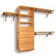 preview thumbnail 2 of 10, John Louis Home Solid Wood Walk-In Closet System with 4-Drawers Honey Maple