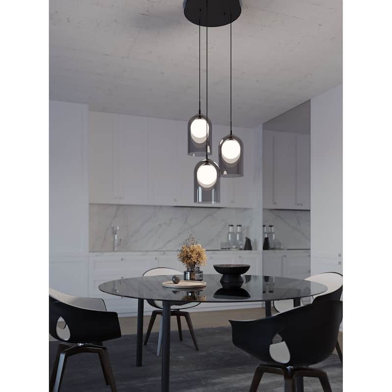AFX KRNP08L30D1RND3 Kiran 24" Wide LED Multi Light Pendant