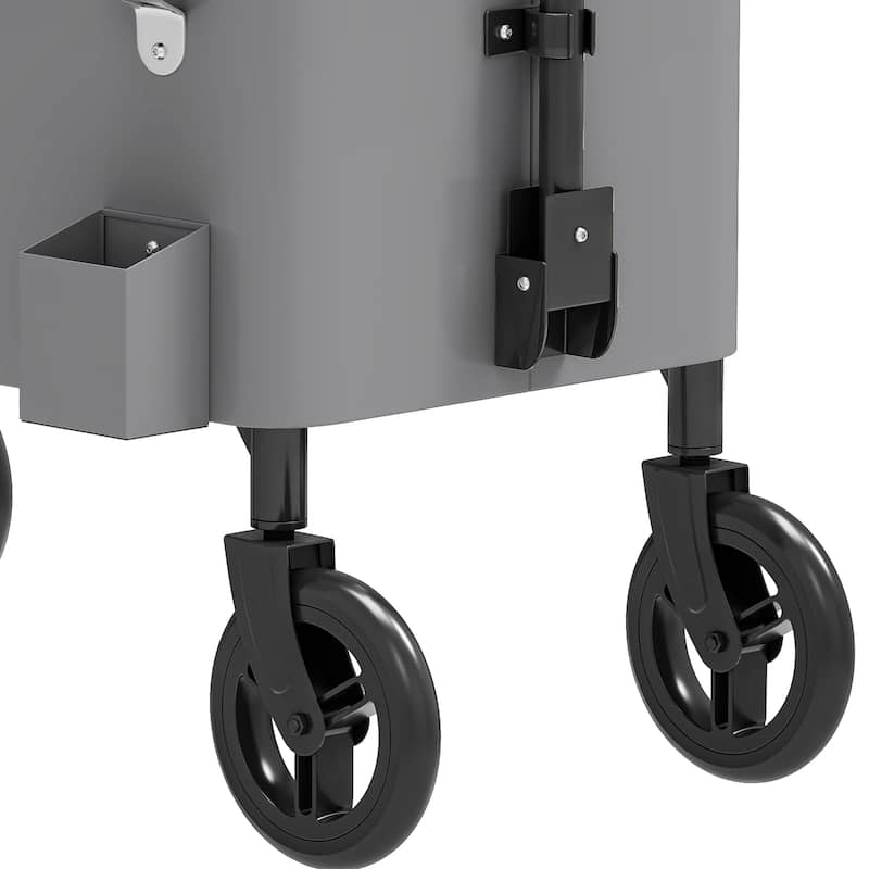 80 Quart Wagon Rolling Ice Chest - N/A