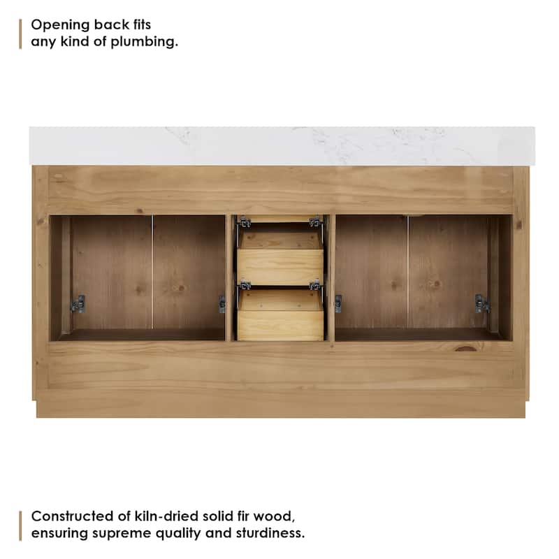 Altair Bellavia Bath Vanity in Weathered Fir with Mirror