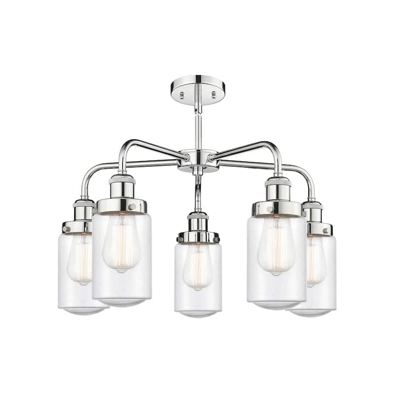 Innovations Lighting Dover - 5 Light 23" Stem Hung Chandelier